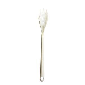 Vintage Nylon White Pasta Serving Spoon Kitchen Plastic Hong Kong 10 Inch